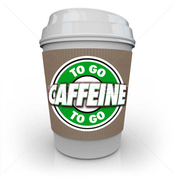 Kafein kahve plastik fincan içmek Togo Stok fotoğraf © iqoncept