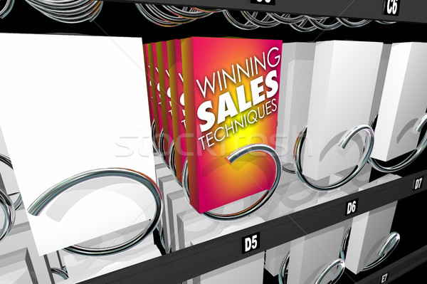 Winning Sales Techniques Snack Vending Machine 3d Illustration Stock photo © iqoncept