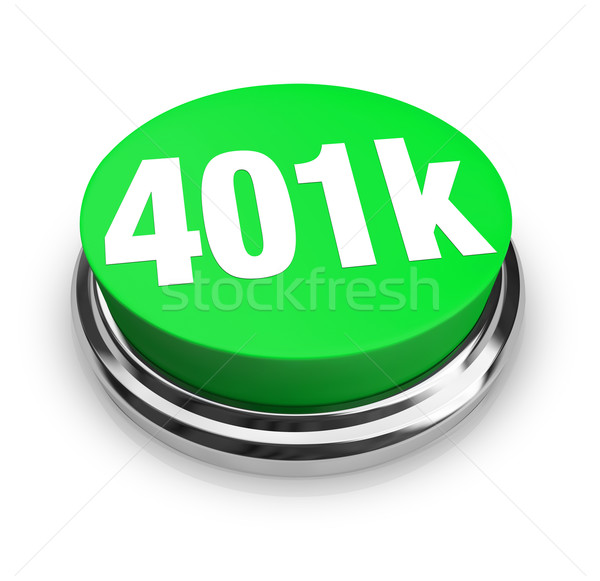 401k - Green Button Stock photo © iqoncept