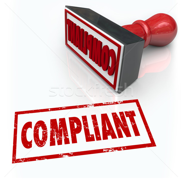 Compliance Stamp Word Audit Rating Feedback Stock photo © iqoncept