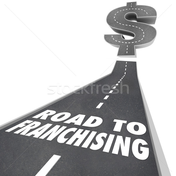 Road to Franchising Money Making Opportunity New Chain Business Stock photo © iqoncept