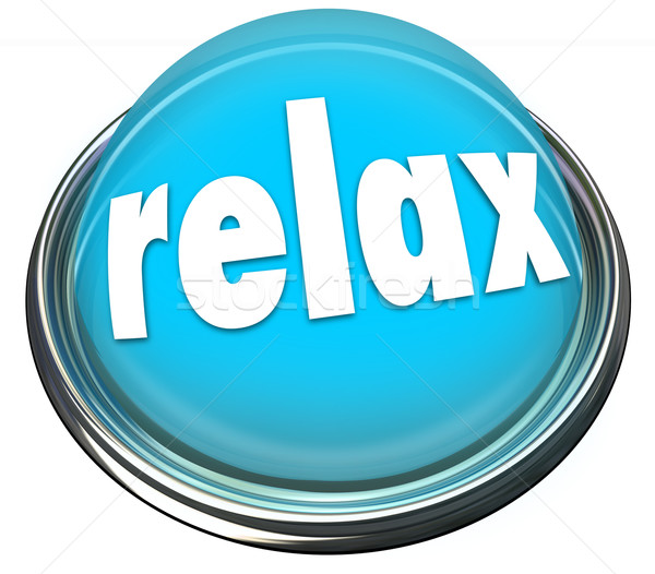Relax Calm Down Blue Button Light Cool Off Rest Stock photo © iqoncept