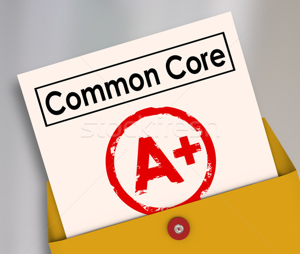 Common Core New School Education Standards Report Card A Plus Stock photo © iqoncept