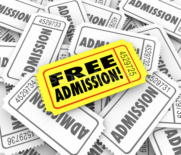 Free Admission Ticket Complimentary Access Invitation  Stock photo © iqoncept