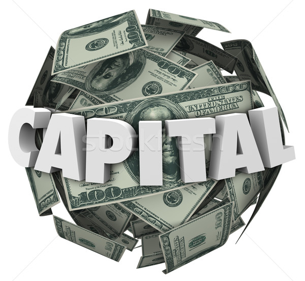 3D palavra empréstimo financiamento dinheiro bola Foto stock © iqoncept