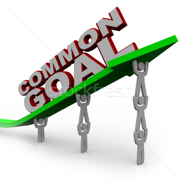 Common Goal - Team of People Lift Growth Arrow Stock photo © iqoncept