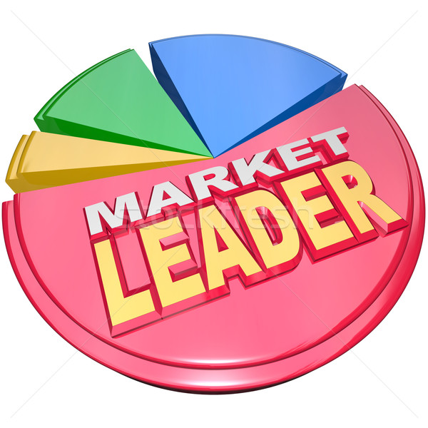 Market Leader - Biggest Slice Portion of Pie Chart Shares Stock photo © iqoncept