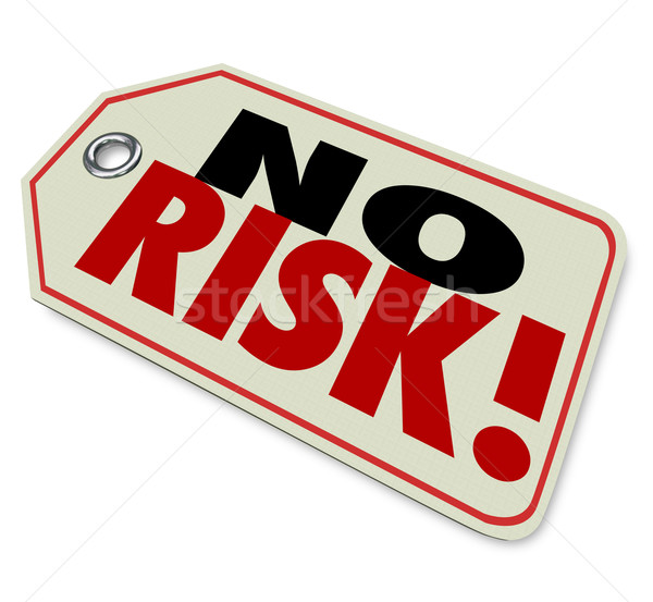 No Risk Price Tag Top Trusted Quality Brand Best Product Guarant Stock photo © iqoncept