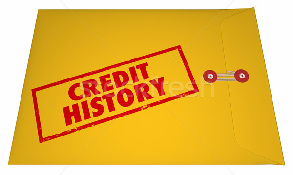 Kredi tarih rapor puan borç kişisel Stok fotoğraf © iqoncept