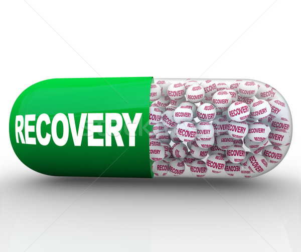 Recovery Capsule Pill for Medication and Treatment of Problem Stock photo © iqoncept