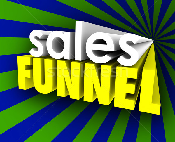 Stock photo: Sales Funnel Lead Nurturing Qualified Prospects Customers