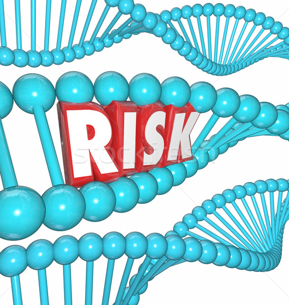 Kockázat genetikai ok figyelmeztetés DNS teszt Stock fotó © iqoncept