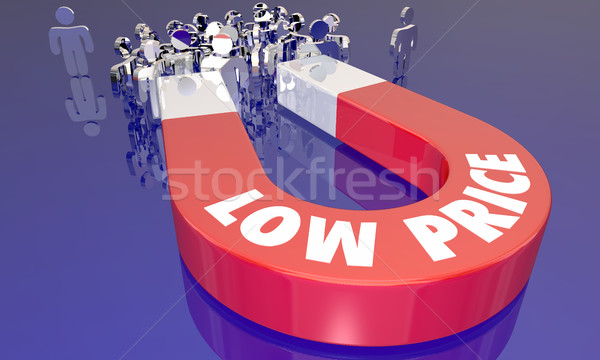 Low Prices Sale Attracting Customers Magnet Words 3d Illustratio Stock photo © iqoncept