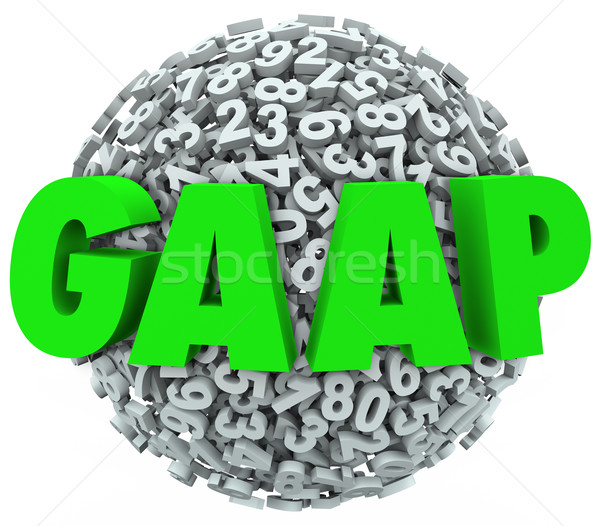 Stock photo: GAAP Acronym Letters Generally Accepted Accounting Principals