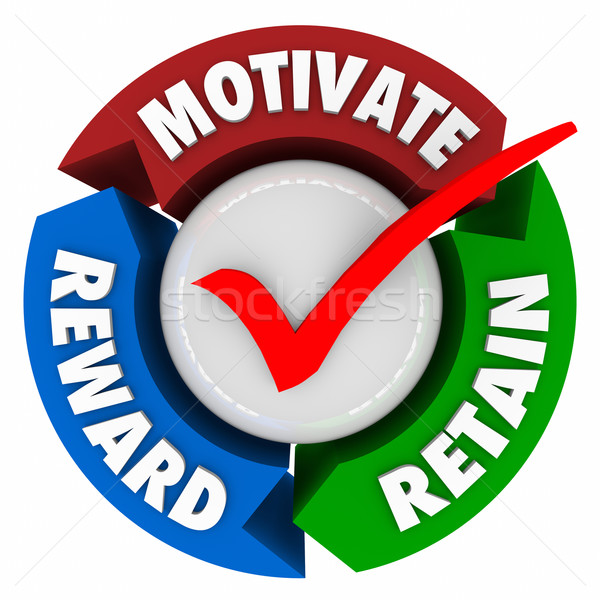 Motivate Reward Retain Appreciation Benefit Program Employees Cu Stock photo © iqoncept