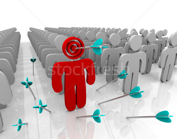 Cliente flechas grupo dirigir signo Foto stock © iqoncept