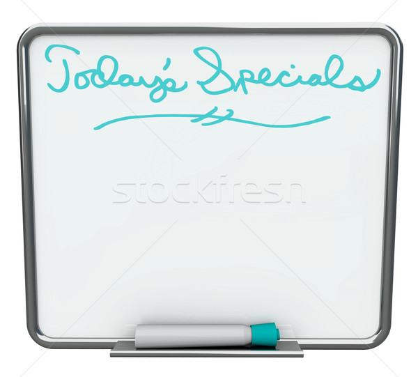 Today's Special - Blank White Dry Erase Board Stock photo © iqoncept