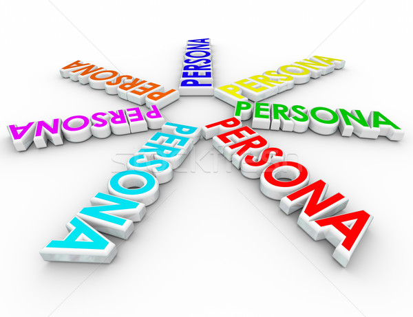 Persona 3d Words Customer Unique Profiles Different Needs Stock photo © iqoncept