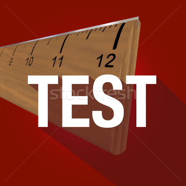 Test Ruler Long Shadow Experiment Measure Results Stock photo © iqoncept
