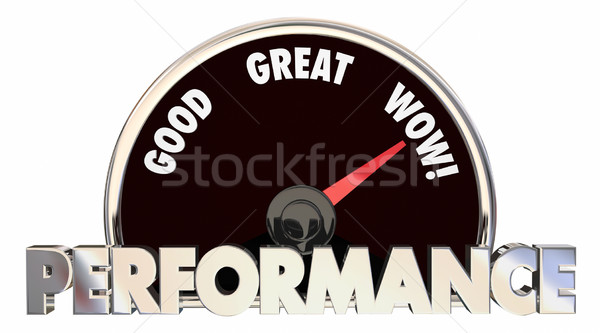 Performance Review Score Measurement Level 3d Illustration Stock photo © iqoncept