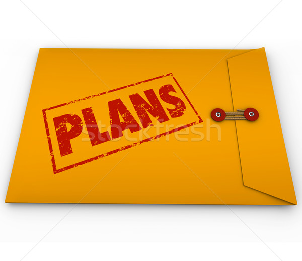 Plans Secret Document Envelope Covert Operations Stock photo © iqoncept
