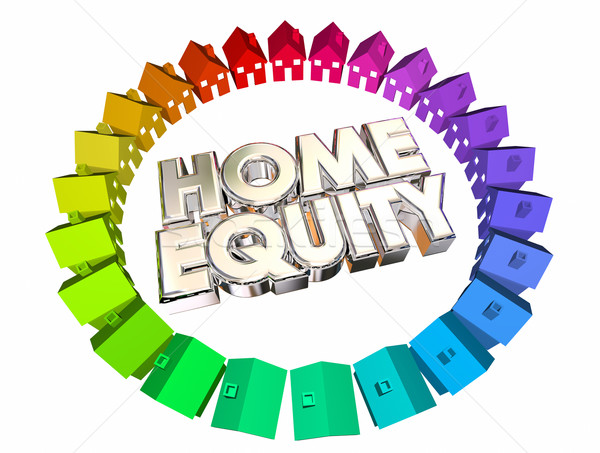 Home Equity Mortgage Value Asset Balance 3d Illustration Stock photo © iqoncept