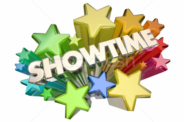 Showtime Event Starting Begin New Premiere Stars 3d Illustration Stock photo © iqoncept