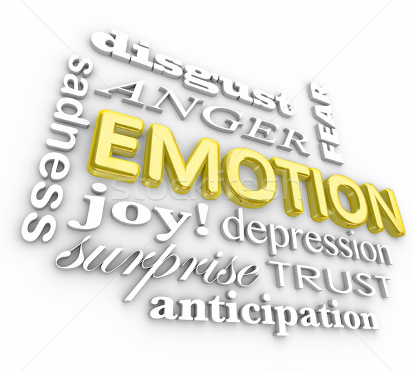 Stock photo: Emotion Wide Range Sadness Joy Surprise Anger Depression