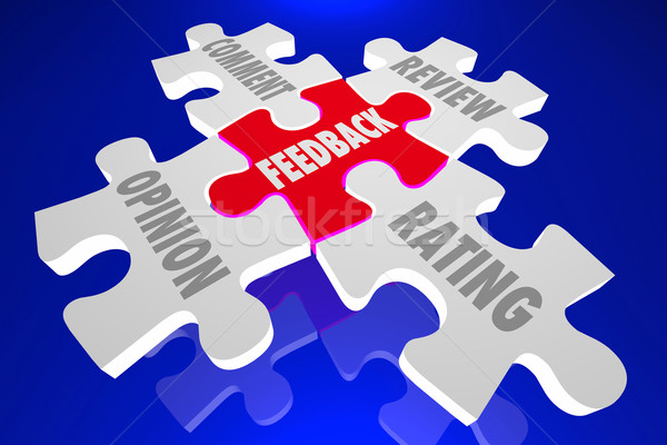 Feedback Opinion Comment Rating Review Puzzle Stock photo © iqoncept