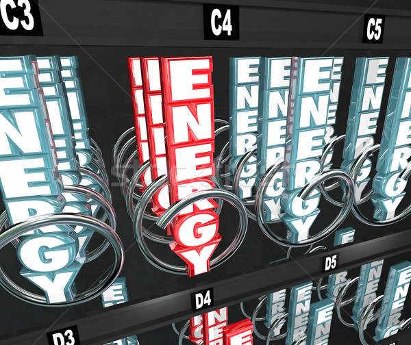 Foto stock: Energia · máquina · de · venda · automática · poder · bar · comida