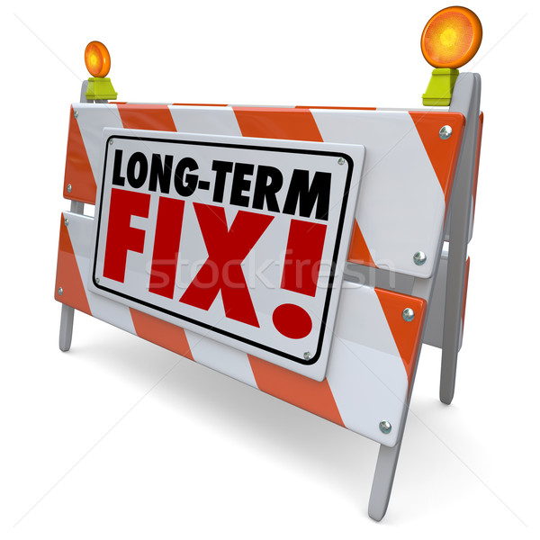 Long Term Fix Road Construction Repair Permanent Good Lasting Jo Stock photo © iqoncept