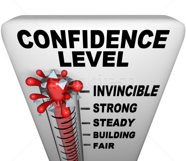 Thermometer - Confidence Level Stock photo © iqoncept