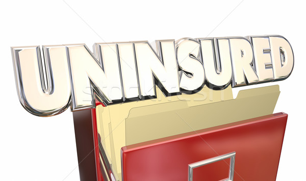 Uninsured Medical Insurance Coverage Policy File Cabinet Stock photo © iqoncept