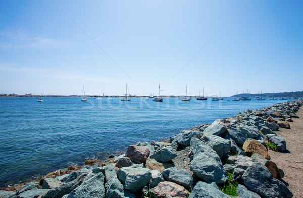 San Diego skyline oceaan hemel gebouw Stockfoto © iriana88w