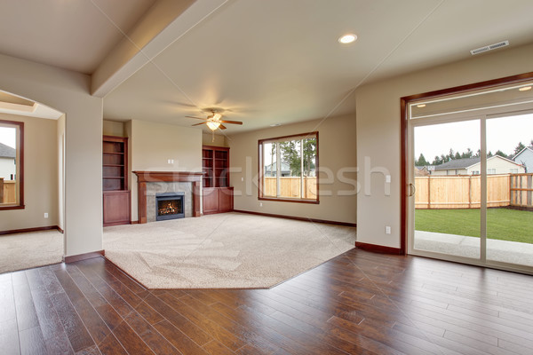 Lovely unfurnished living room with carpet. Stock photo © iriana88w