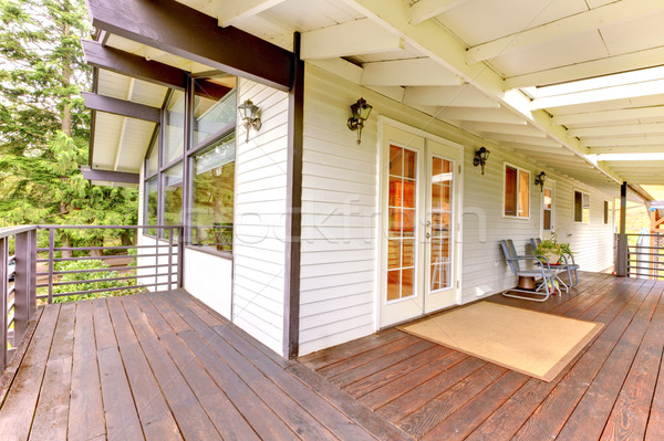 Perfect back deck with concrete patio Stock photo © iriana88w