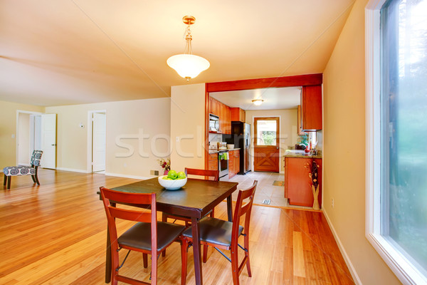 Empty room with dining table set Stock photo © iriana88w