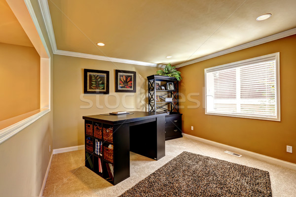 Office area with dark brown furniture Stock photo © iriana88w