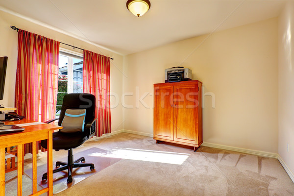 Simple office room with wooden cabinet Stock photo © iriana88w