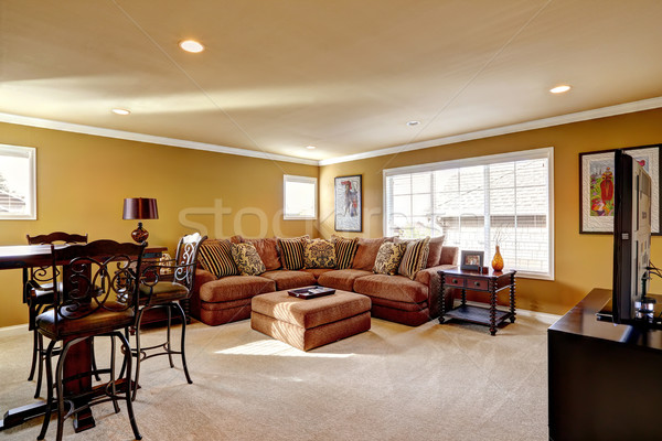 Luxury family room with comfortable sofa Stock photo © iriana88w