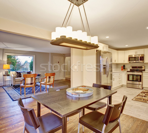 Elegant dinning room with windows. Stock photo © iriana88w