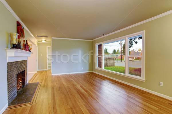 Simplistic family room with hardwood floor. Stock photo © iriana88w