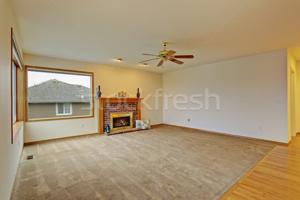 Cpzy unfurnished living room with carpet. Stock photo © iriana88w