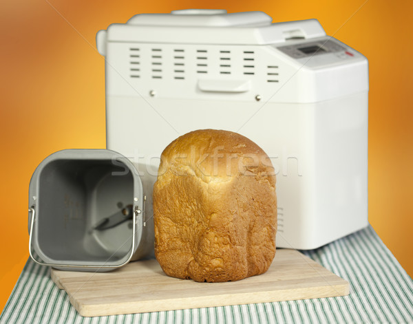 Brot Maschine frischen home weiß Stock foto © iriana88w