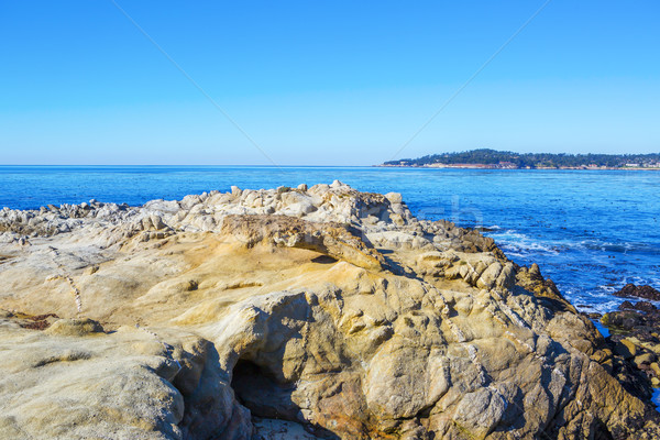 Stock foto: Steine · Ozean · Strand · Kalifornien · NW · nördlich