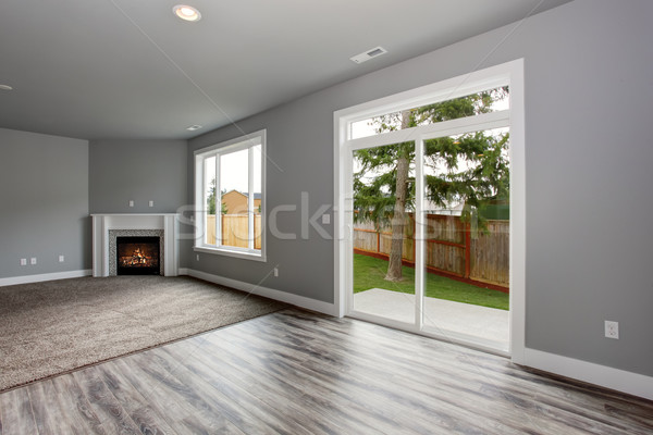 Modern and completely gray interior of home. Stock photo © iriana88w