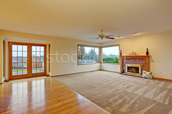 Cpzy unfurnished living room with carpet. Stock photo © iriana88w