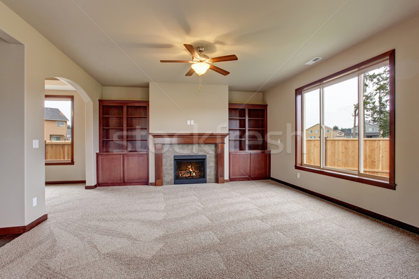 Lovely unfurnished living room with carpet. Stock photo © iriana88w