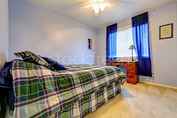 Simple bedroom with office area Stock photo © iriana88w