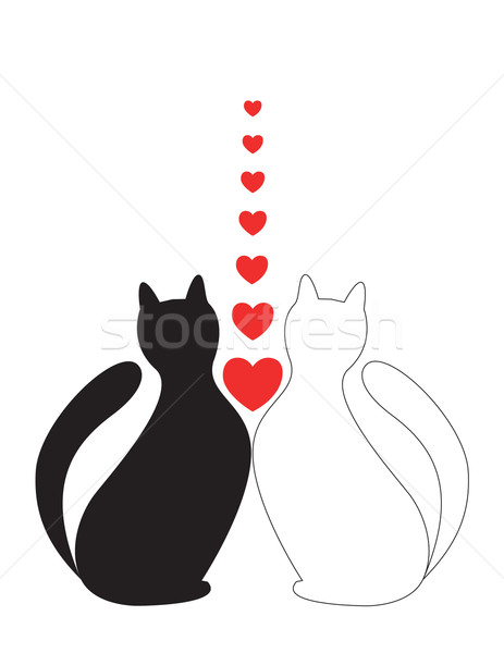 In Love cats Stock photo © Irinavk